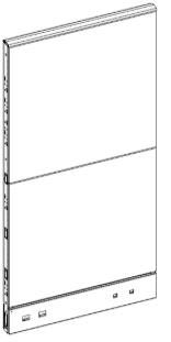 Biombo Cego C/ Placas Revestidas 40 X 7 X 160 (QTT70mm)
