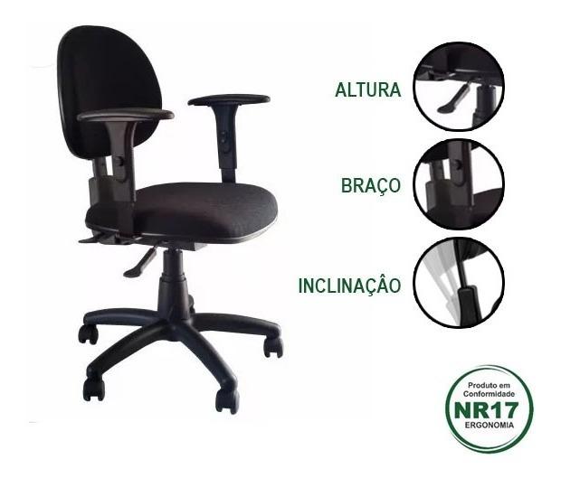Cadeira Executiva Back II Com Braço T Regulável